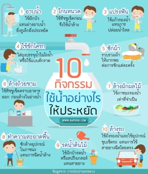 วิธีประหยัดน้ำ ลดค่าใช้จ่าย