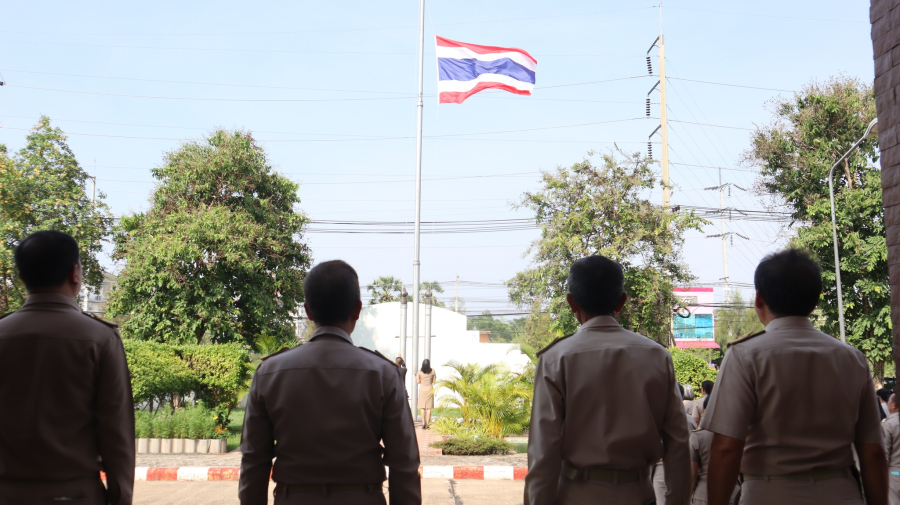 เข้าแถวเคารพธงชาติ ประจำเดือน พฤษภาคม