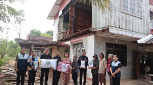 ออกเยี่ยมและให้กำลังใจบ้านพักอาศัยประสบเหตุวาตภัย